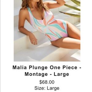 NWT Vici malia swimsuit large